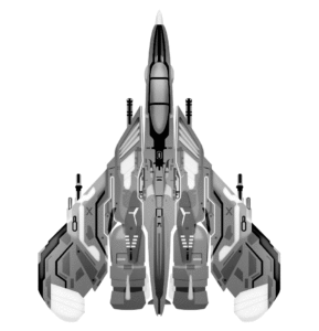 Raiden-Classic-Gaming-Jet-Fighter-Redesigned-by-AlfredoCreates-Gray