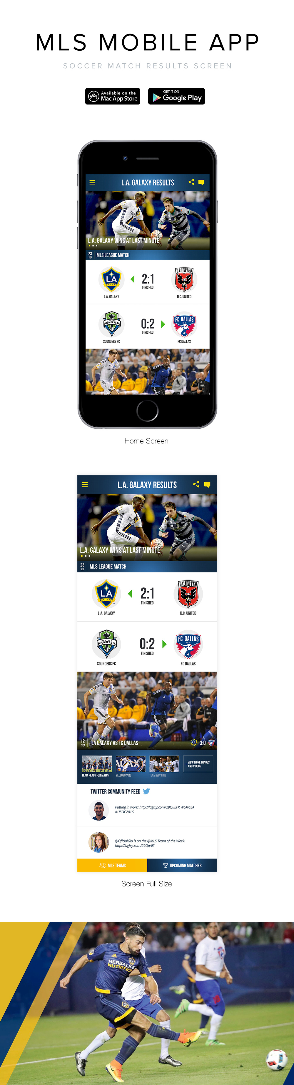 MLS Mobile App – UI Design, Motion Design & 2D Art By AlfredoCreates