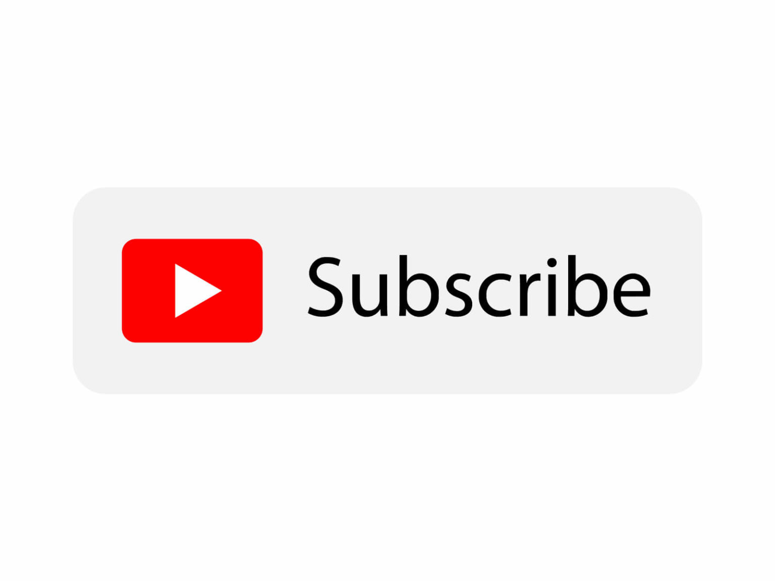 White Free YouTube Subscribe Transparent Button Icon By AlfredoCreates ...