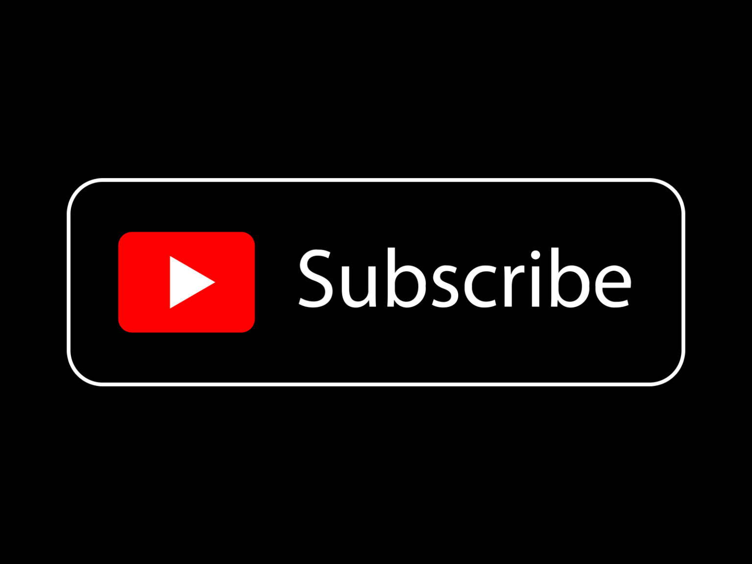 Black Free YouTube Subscribe Transparent Button Icon By AlfredoCreates