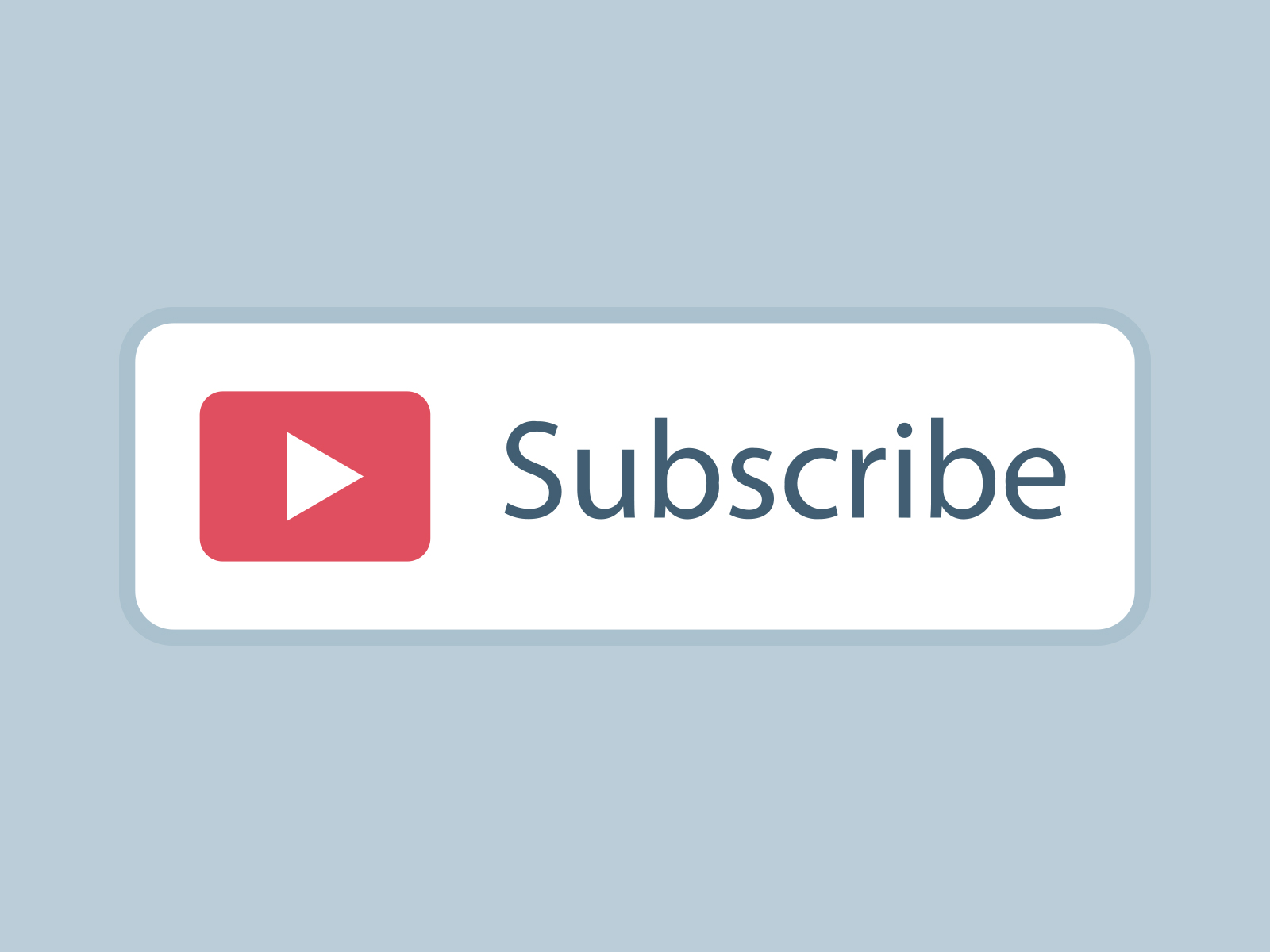 Free Youtube Subscribe Button PNG Download White Color 2