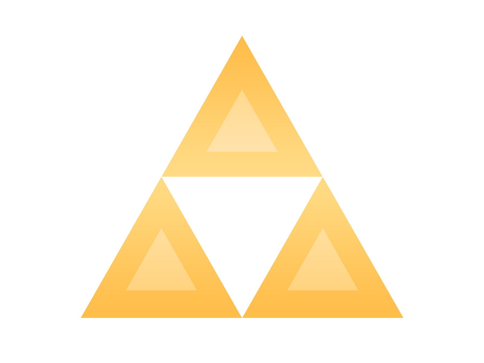 Gold Triforce Zelda Icon Design