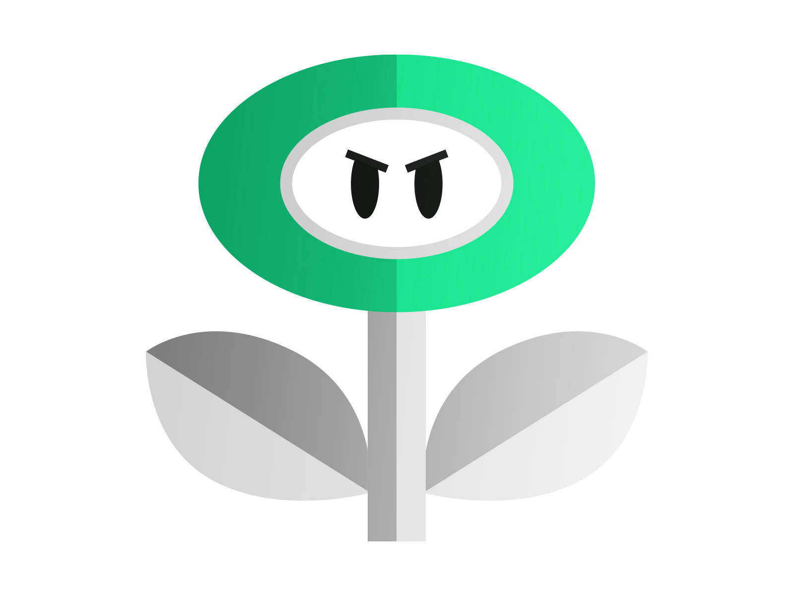 Green Evil fire flower tired of being eaten icon