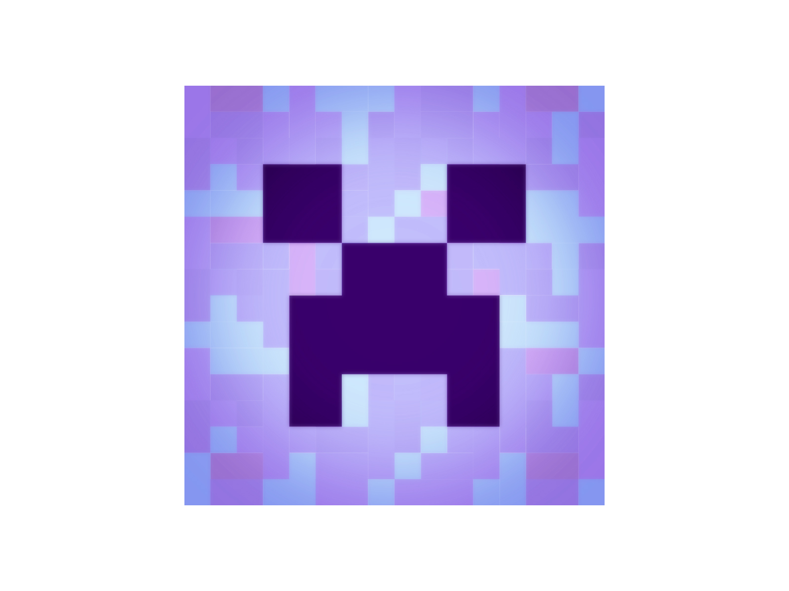 Minecraft Creeper Purple Icon Design Inspiration