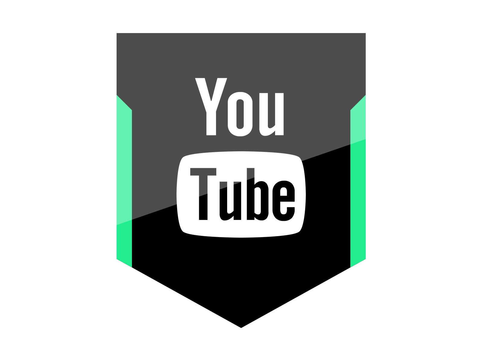 YouTube Shield Green Icon Donwload